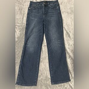 Judy Blue Dark Wash Mid Rise Tummy Control Straight Fit Jeans